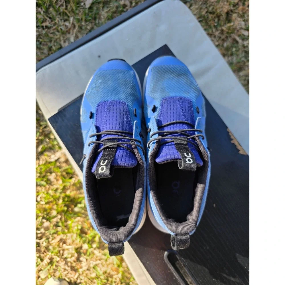 On Cloud Running Shoes Mens Blue Purple CloudTec Sneakers Swiss Engineering